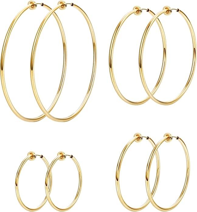 Hoop Earrings For Non-Pierced Ears