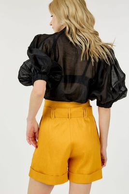 HIGH-WAISTED SHORTS WITH BELT(more Colors)