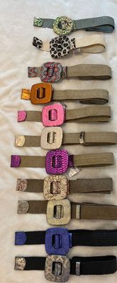 Correas hebillas en piel elasticas