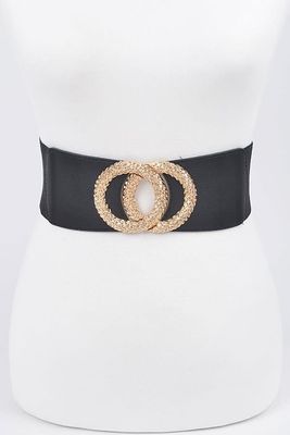 Big Metal Buckle Elastic Belt