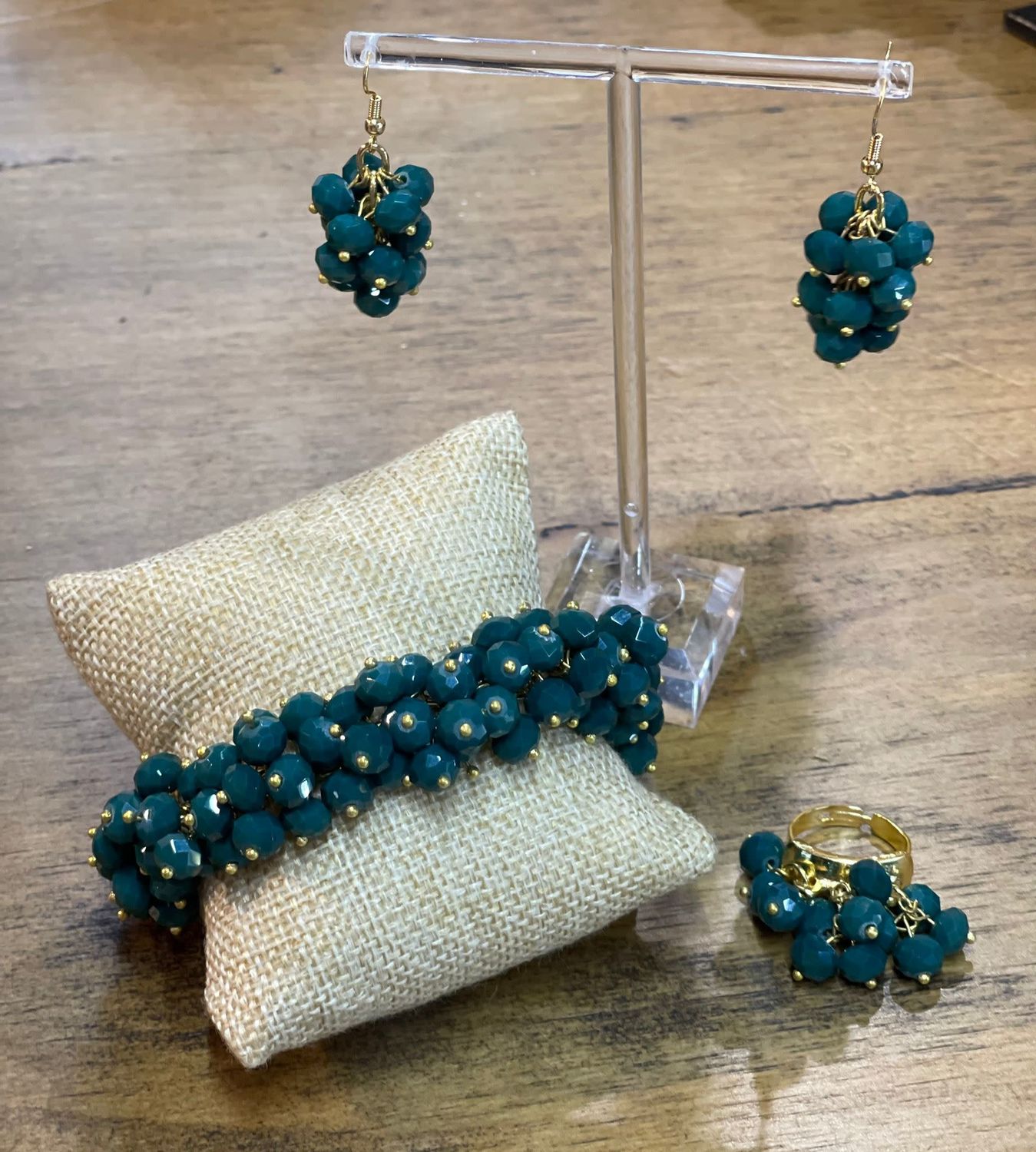 Green Stones 3pcs Set