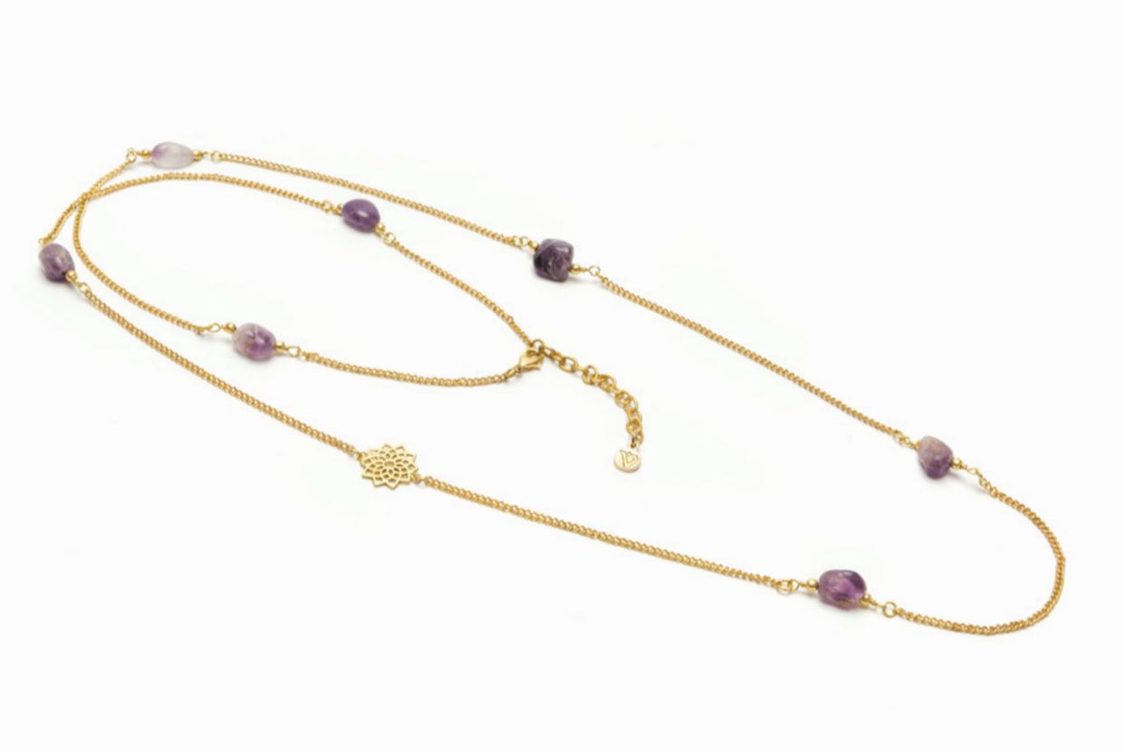 Collana pietre amatista