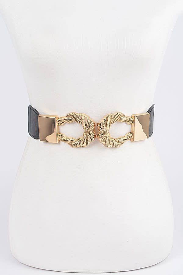 Twist Link Cuff Elastic Belt(more Colors)
