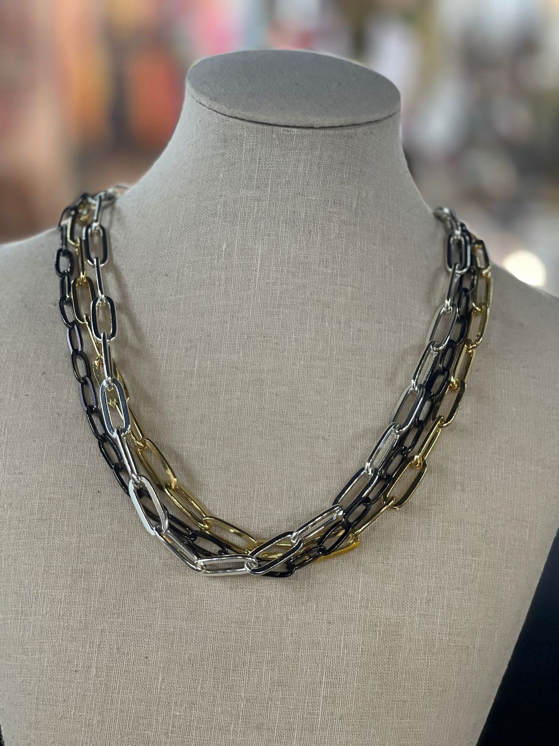 3 layers Marine Necklace Long or Short