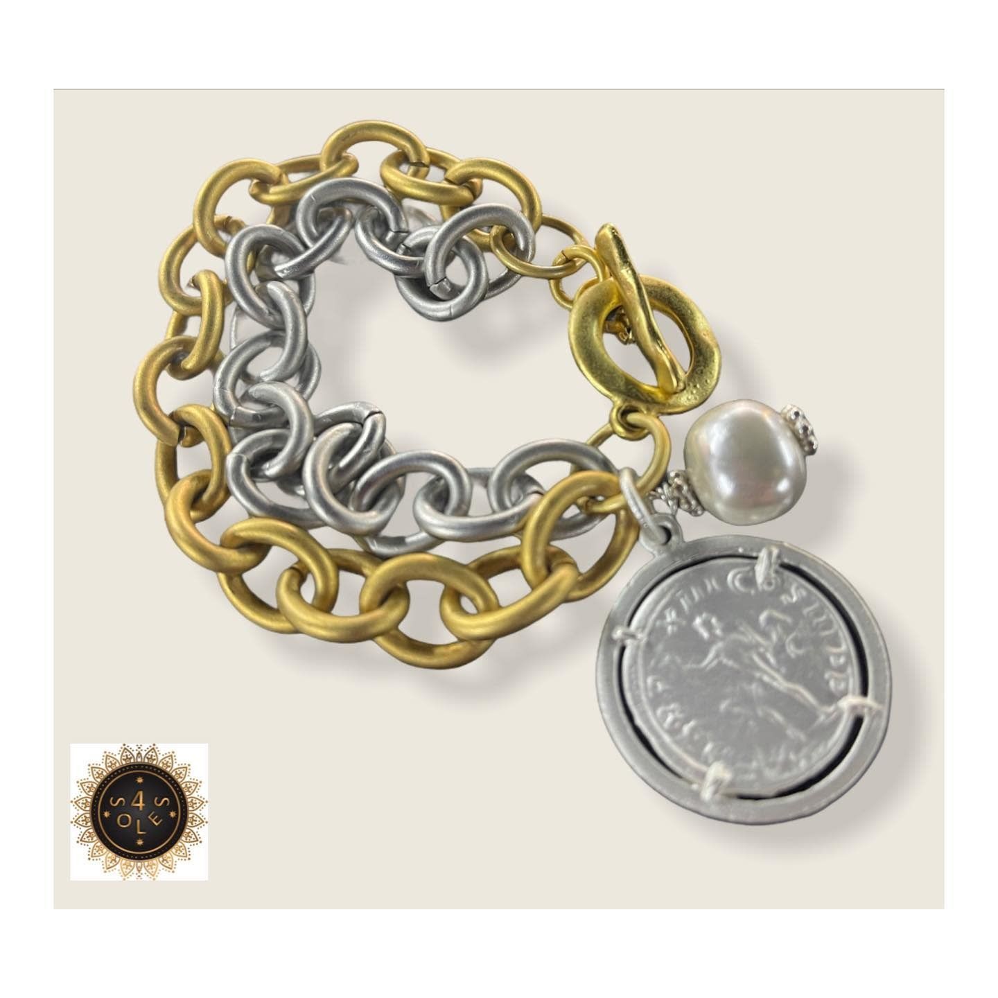 Coin Bracelet by 4 Sole5