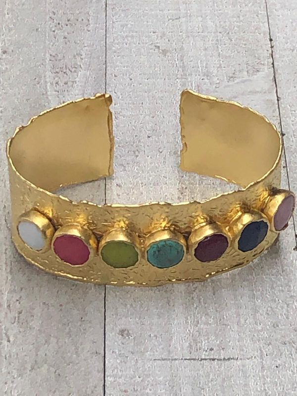 Multi Stone Cuff