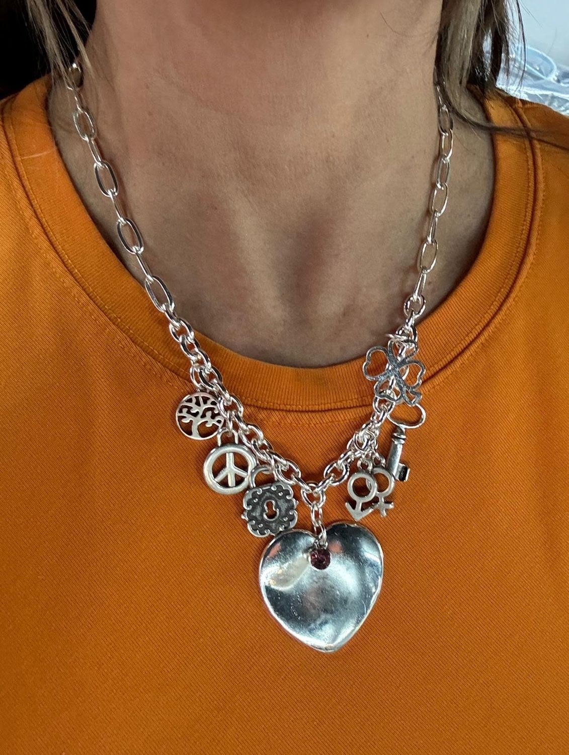 Multi Charms 4 Soles Necklace 