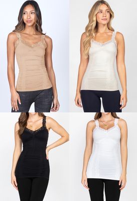 Seamless Laced Camisole Corset one size