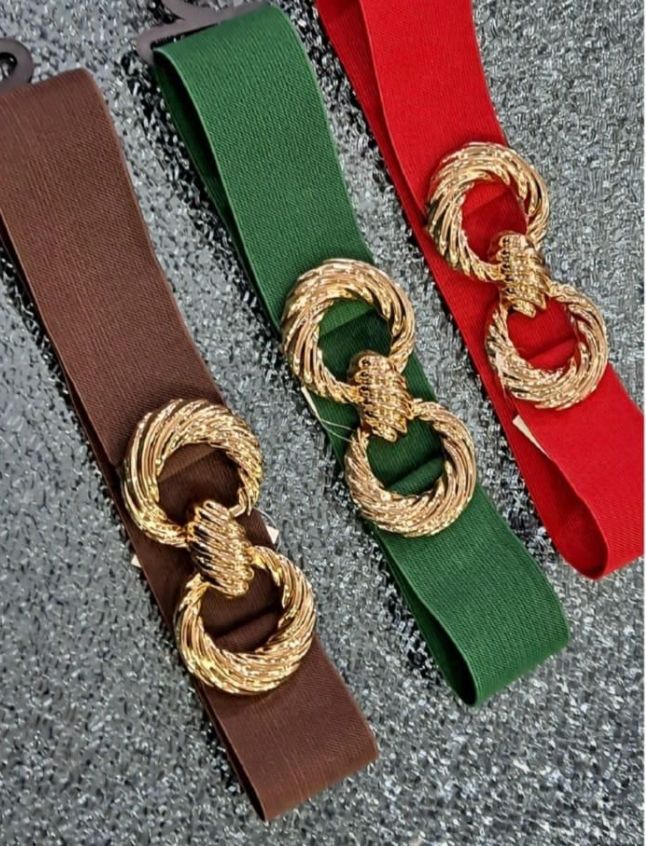 TWISTED BUCKLE ELASTIC BELT