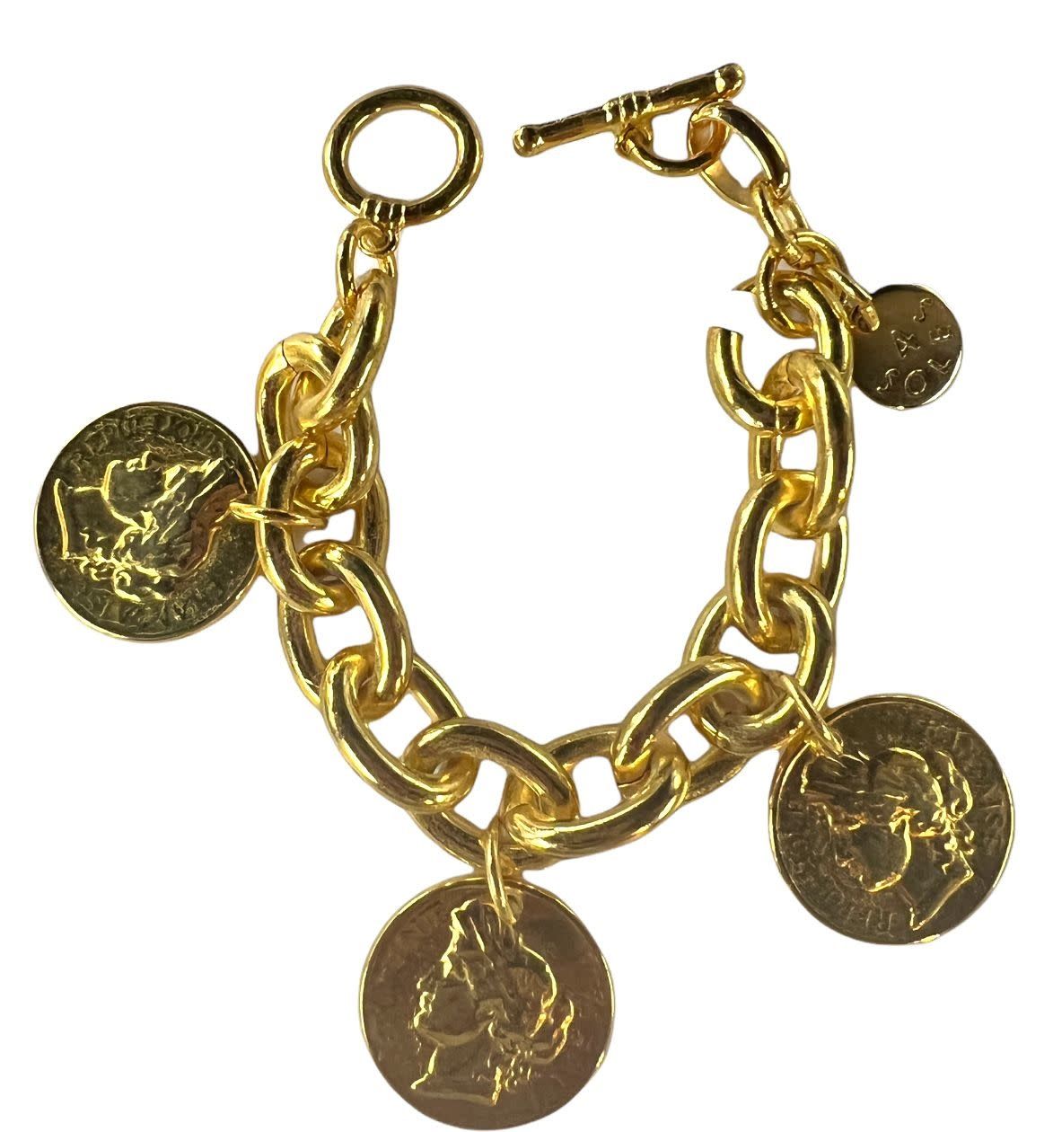 3 coins bracelet 4 soles