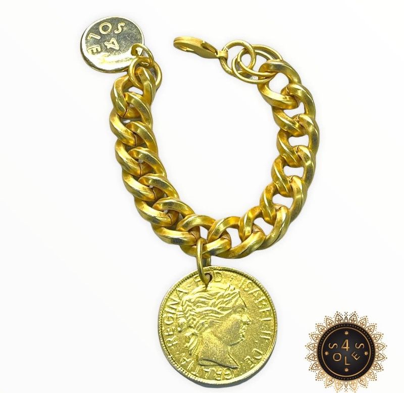 Coin Gold Bracelet by 4 Soles
