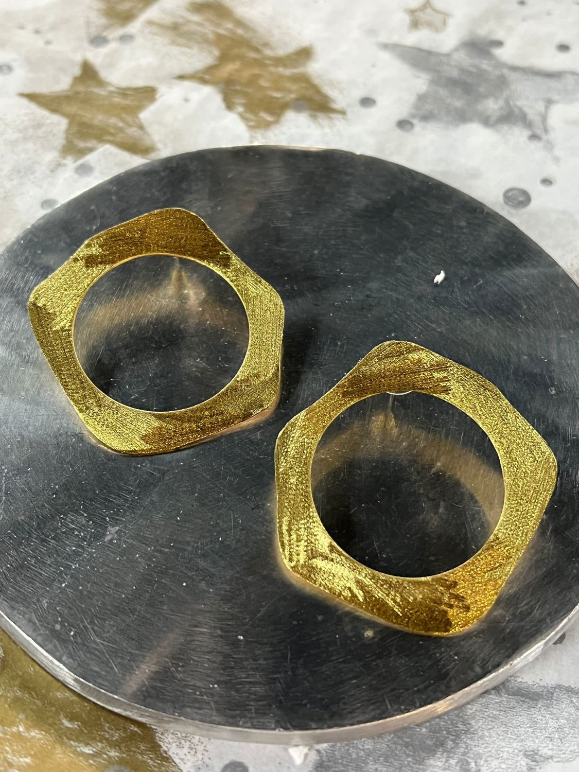 Irregular Circle Earrings