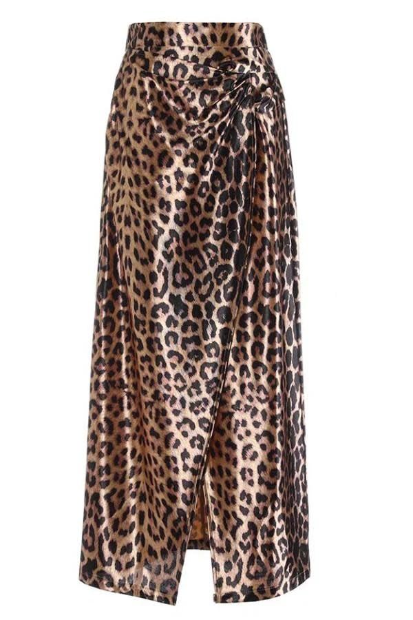 Animal print skirt