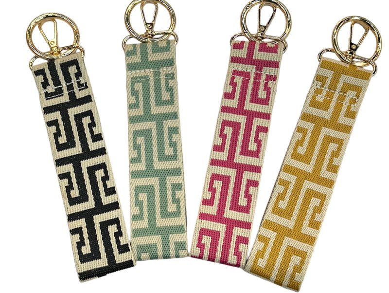 Geo Pattern Bracelet Keychain/celular