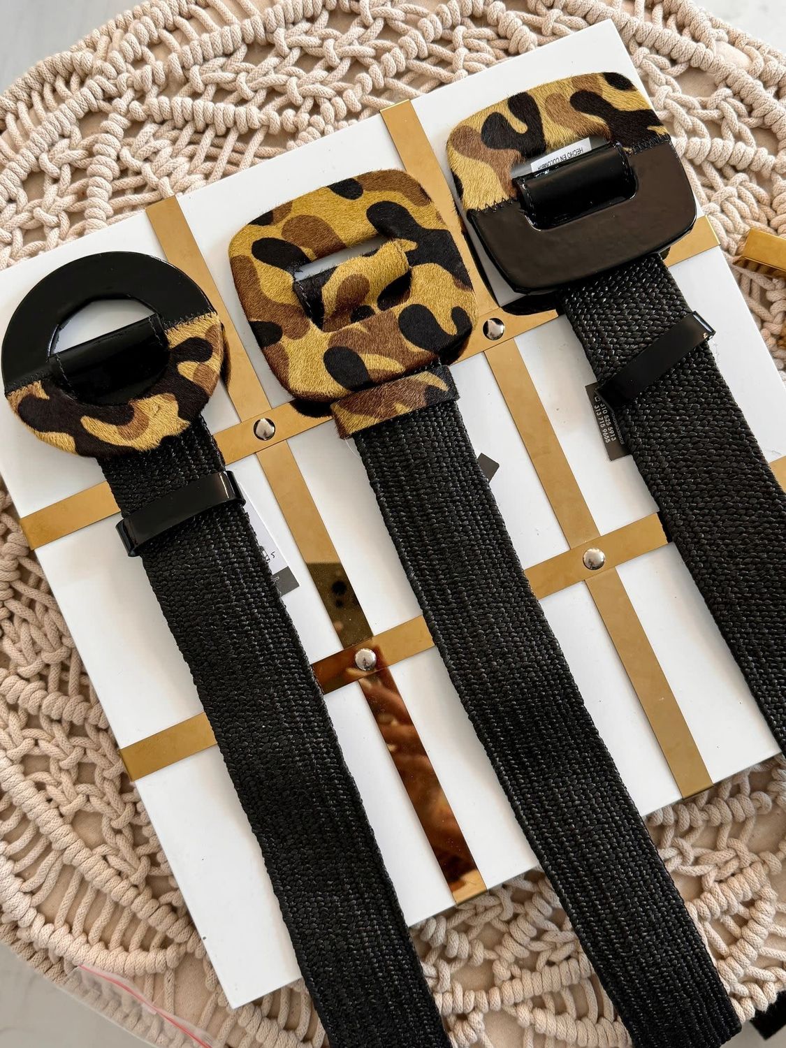 Camouflage Elastic Leather Belts 