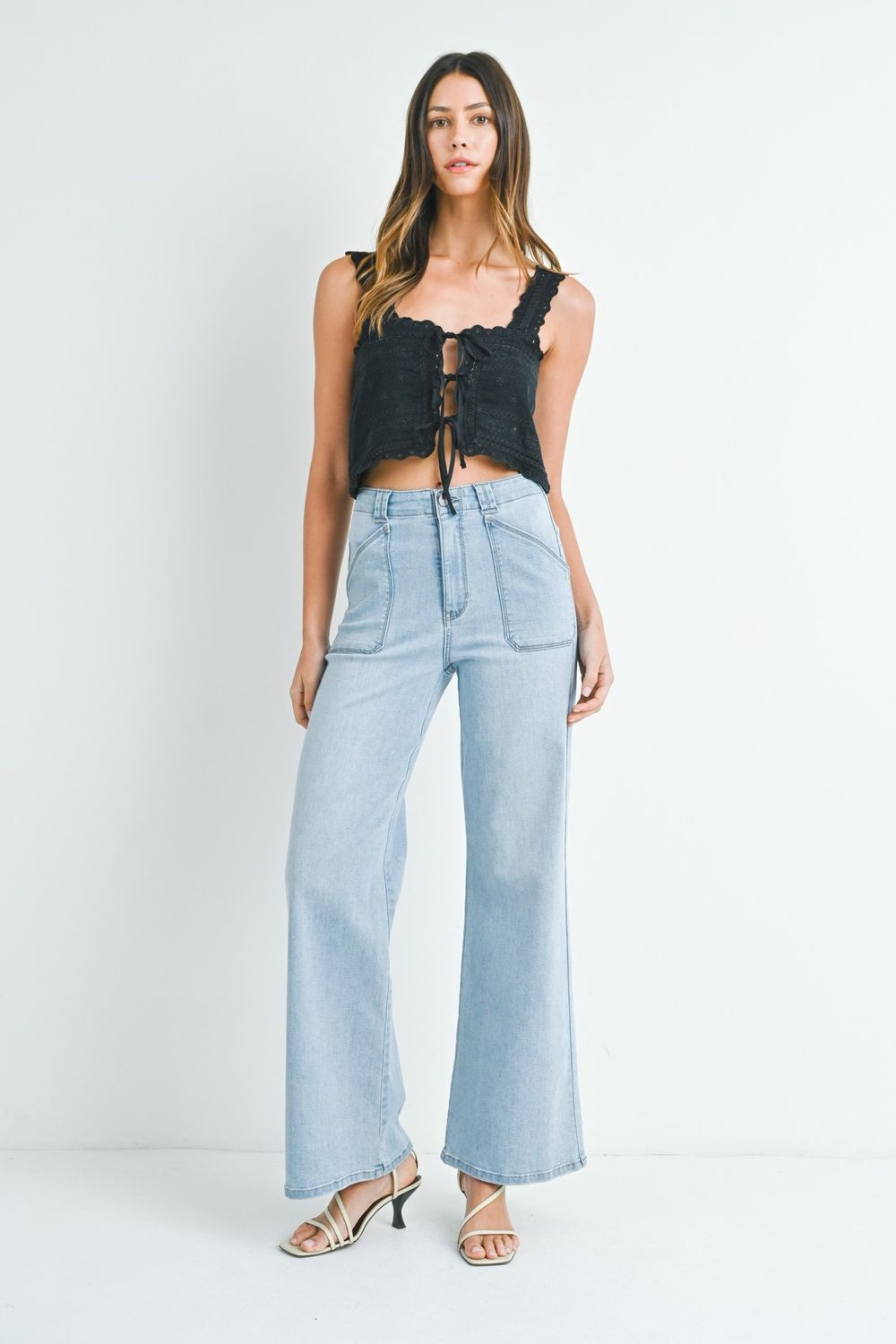 Ptach Pocket  wide leg flare
