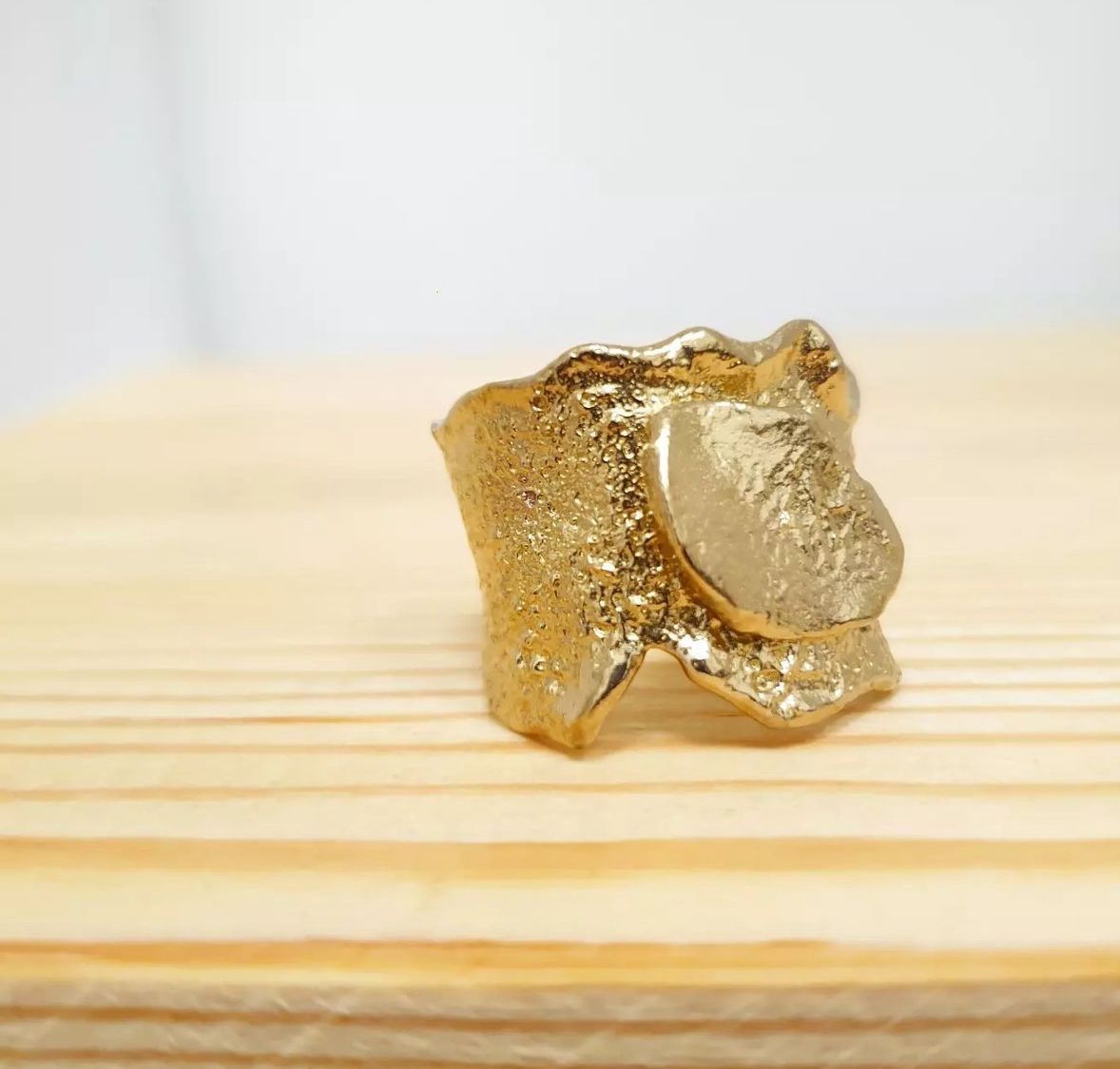 Hammered Adjustable ring