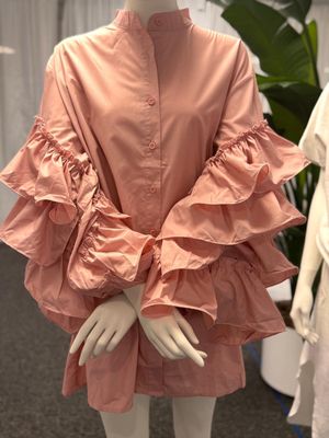 Ruffle Sleeves Tunic