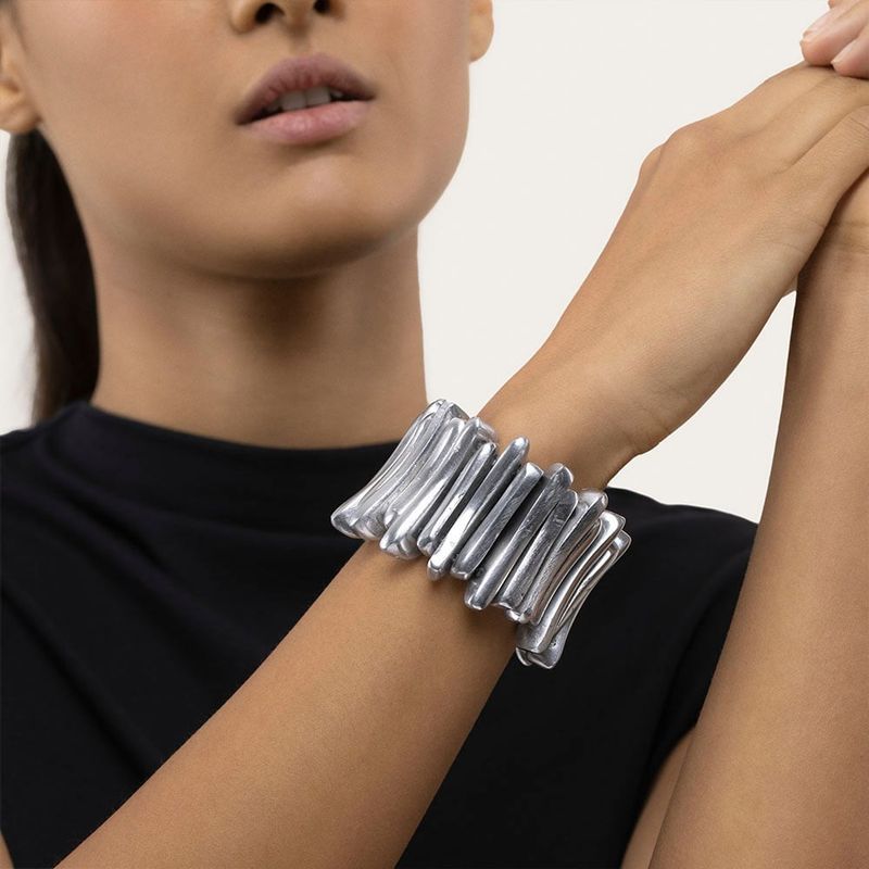 al01110RECTANGLE CREUX N.M. BRACELET