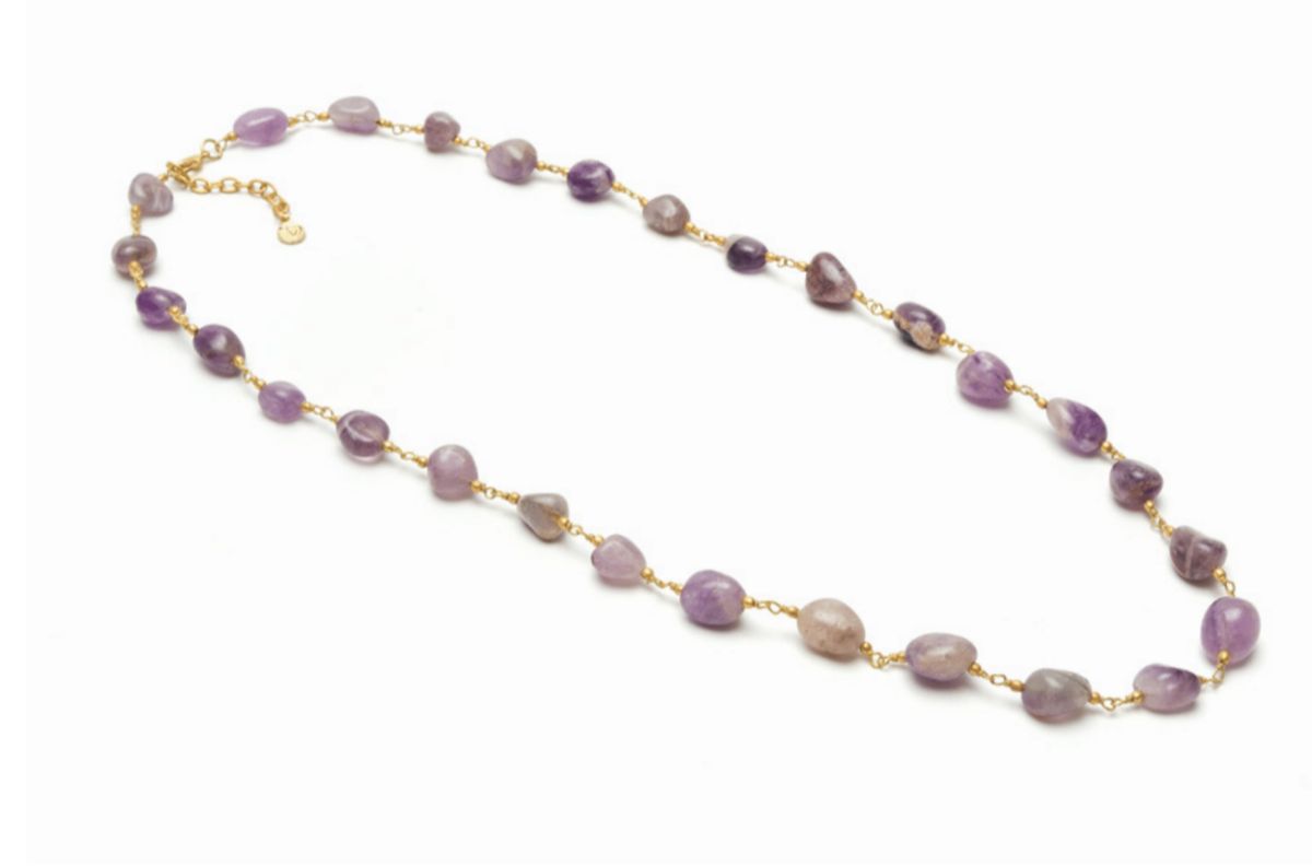 Collana Fitta amatista