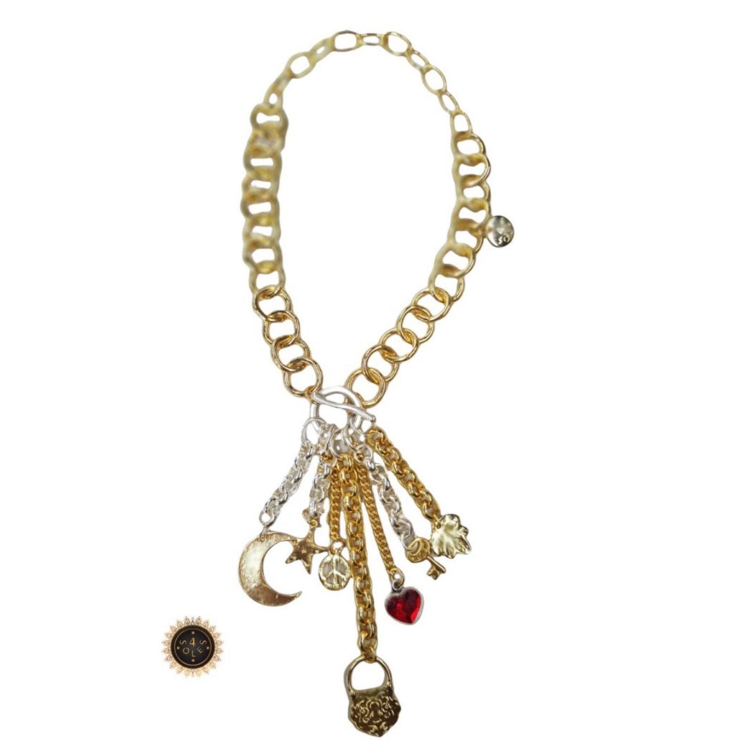 Multi Charms Necklace 4 Soles
