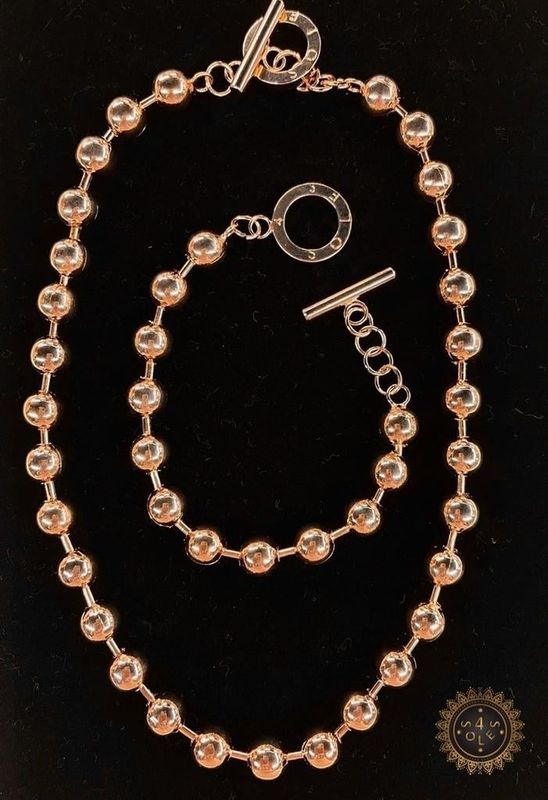 Set Rose Gold Militar 10m