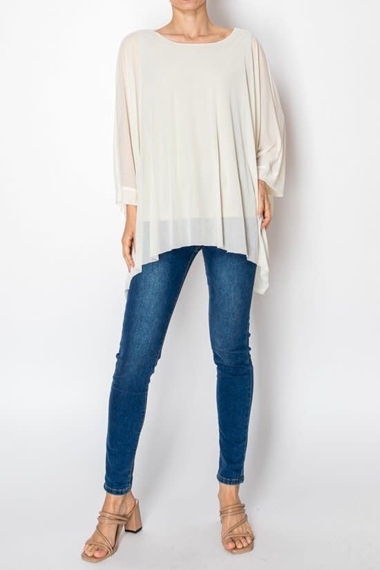 Chiffon Tunic Top with attached sparkly Tank top