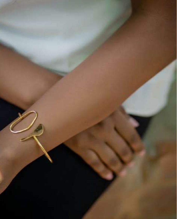 Picasso Brass/Gold Plated Bracelet