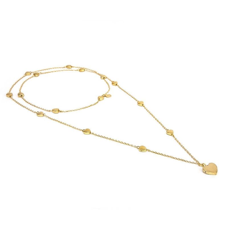 DD04026 / Long Chain Necklace Hearts