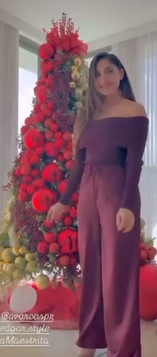  Off Shoulder Burgundy Jumpsuit