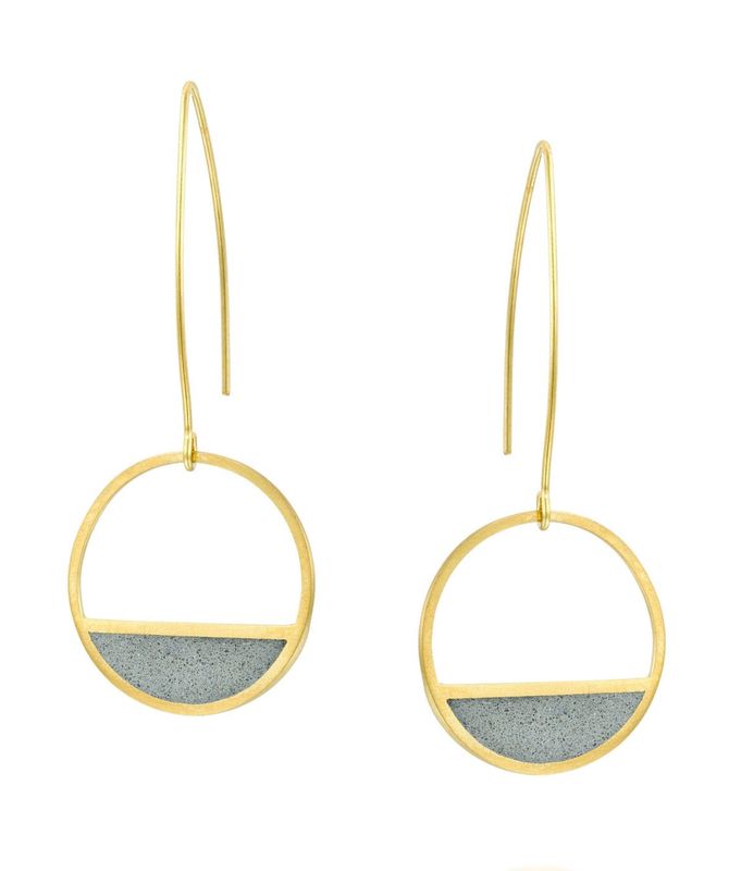 Concrete earrings 1