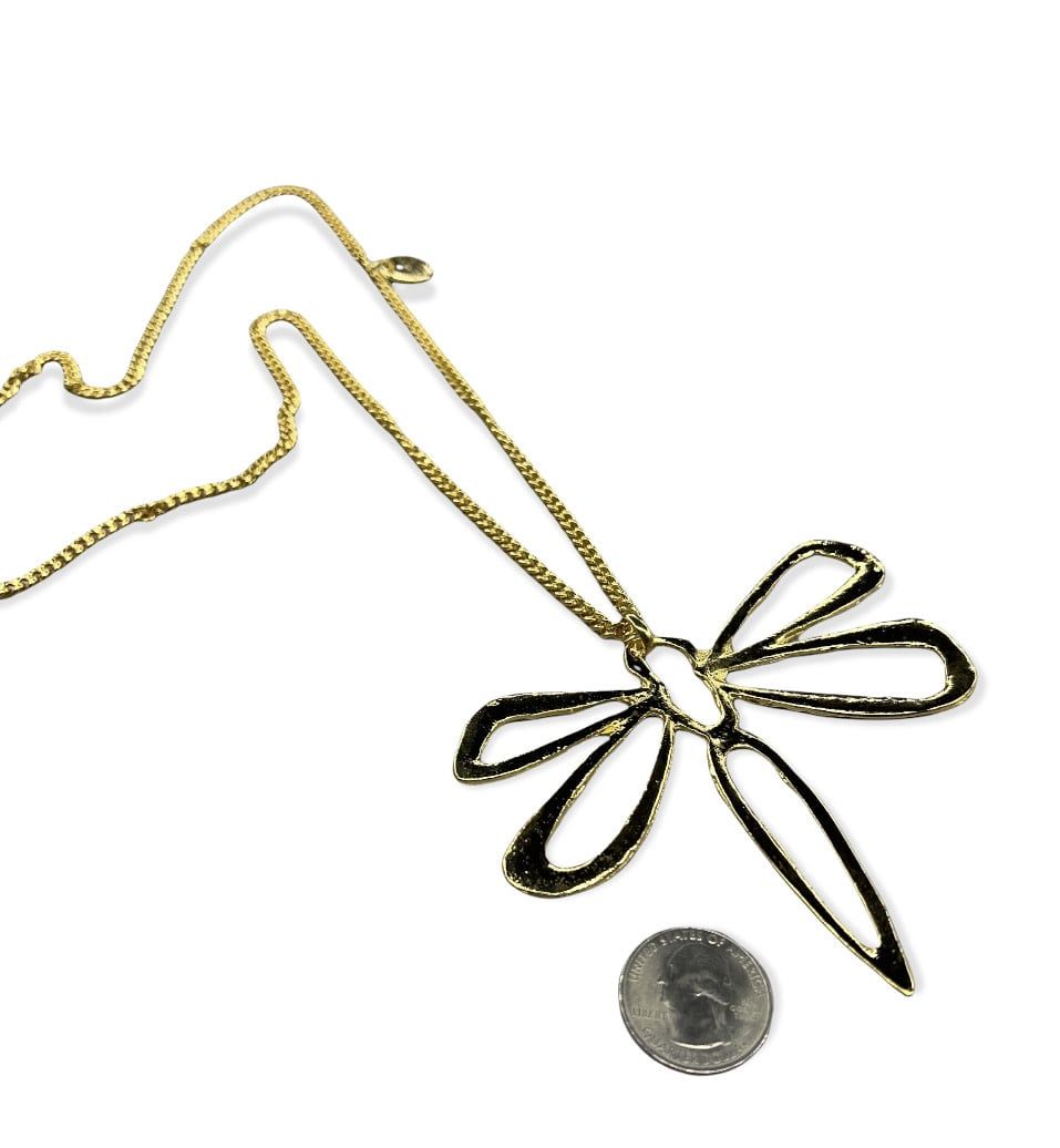 Big dragonfly 4 soles necklace