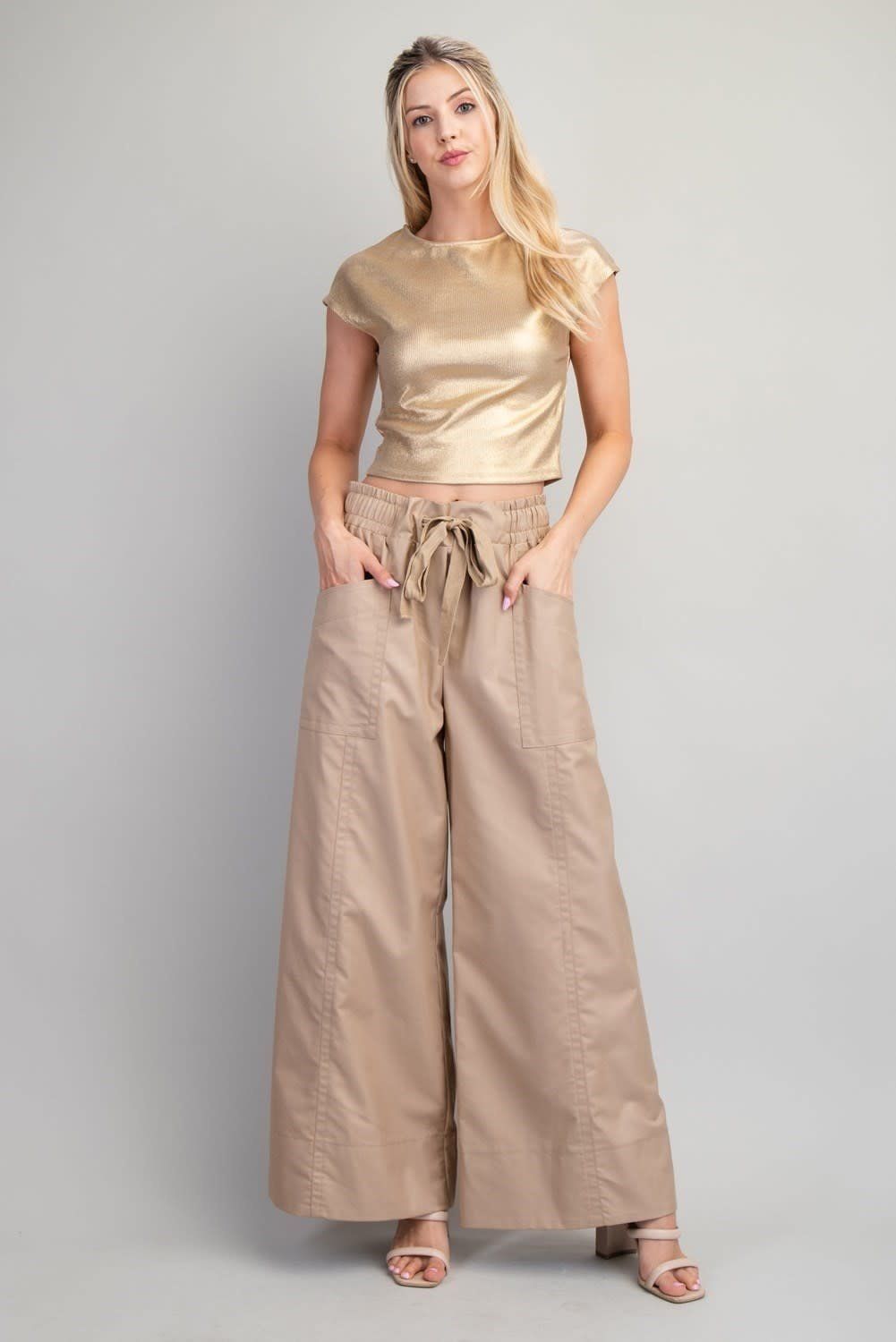  Wide-Leg Pants Camel