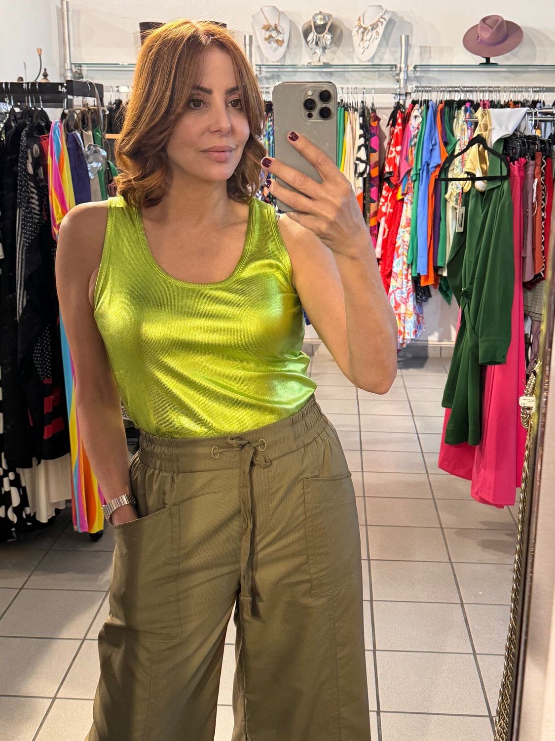 Metallic  Tank Top(more Colors)