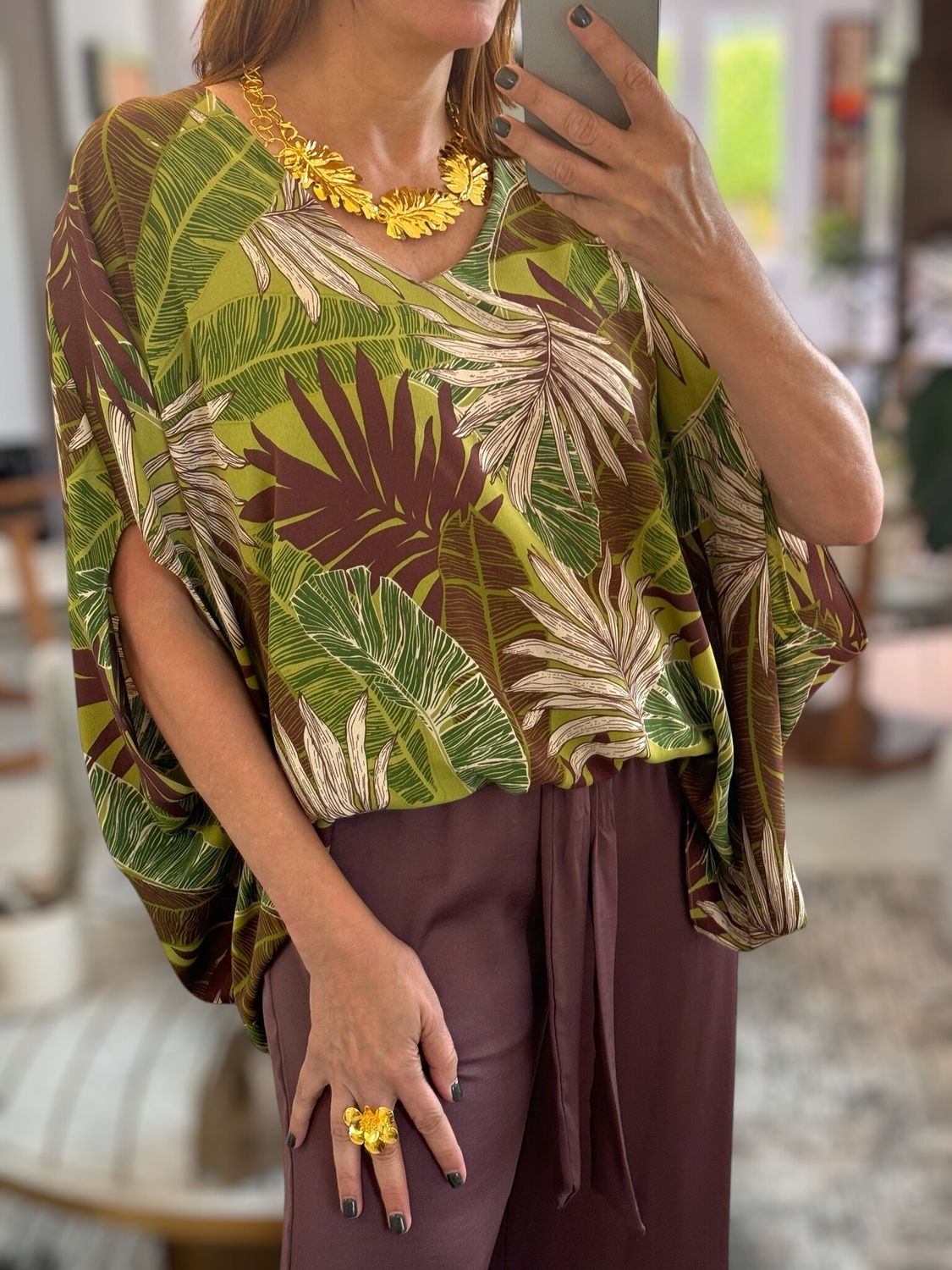 Caftan Top with Back Band