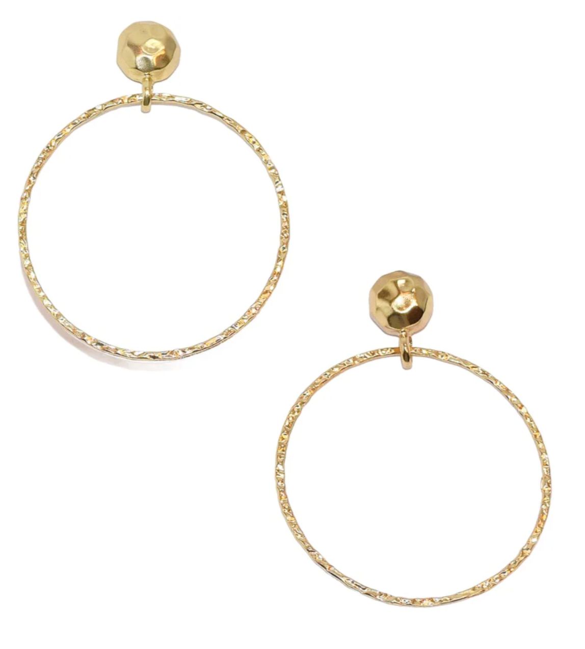 LARGE HOOP DROP EARRING