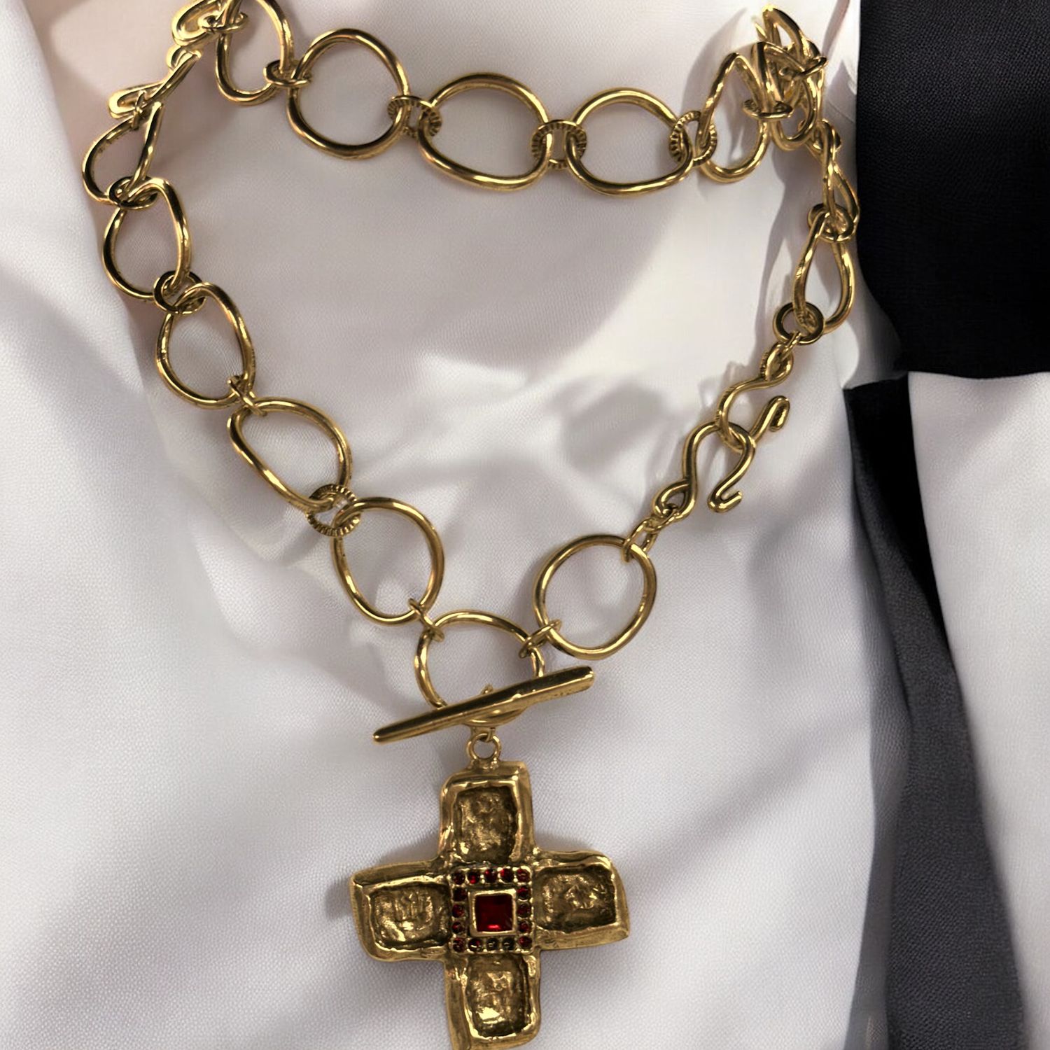 Crystal cross necklace 
