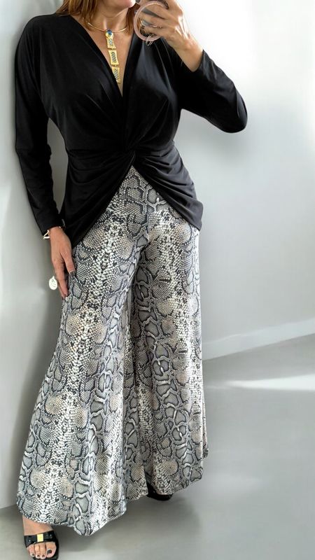 Lola snake pant  by designer 