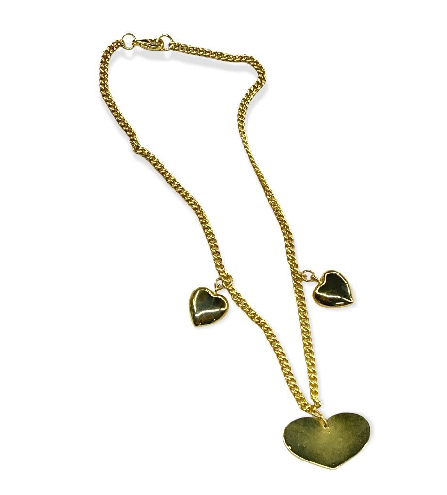 3 heart  Necklace by 4 Soles