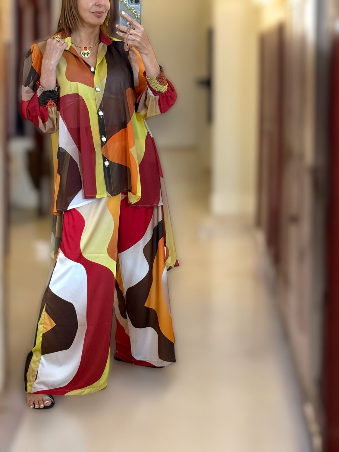 Vibrant Ocre set by designer 