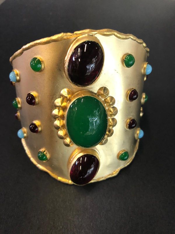 Precious Stone Cuff