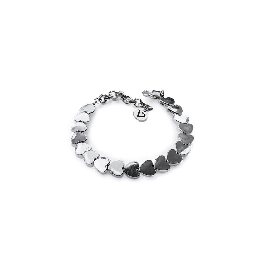 LO10106 BRACCIALE CATENA CUORI GRANDI