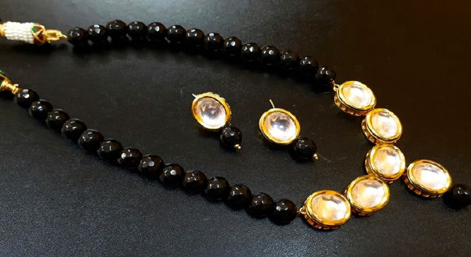 Black Designer Necklace set