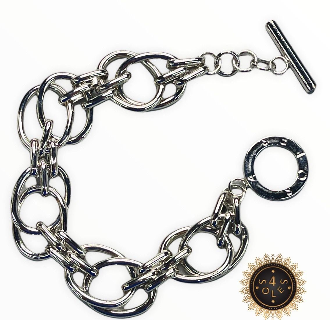 4 soles Silver Bracelet