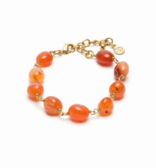 Brazalete piedra corniola