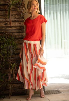 Sunset Waves Skirt