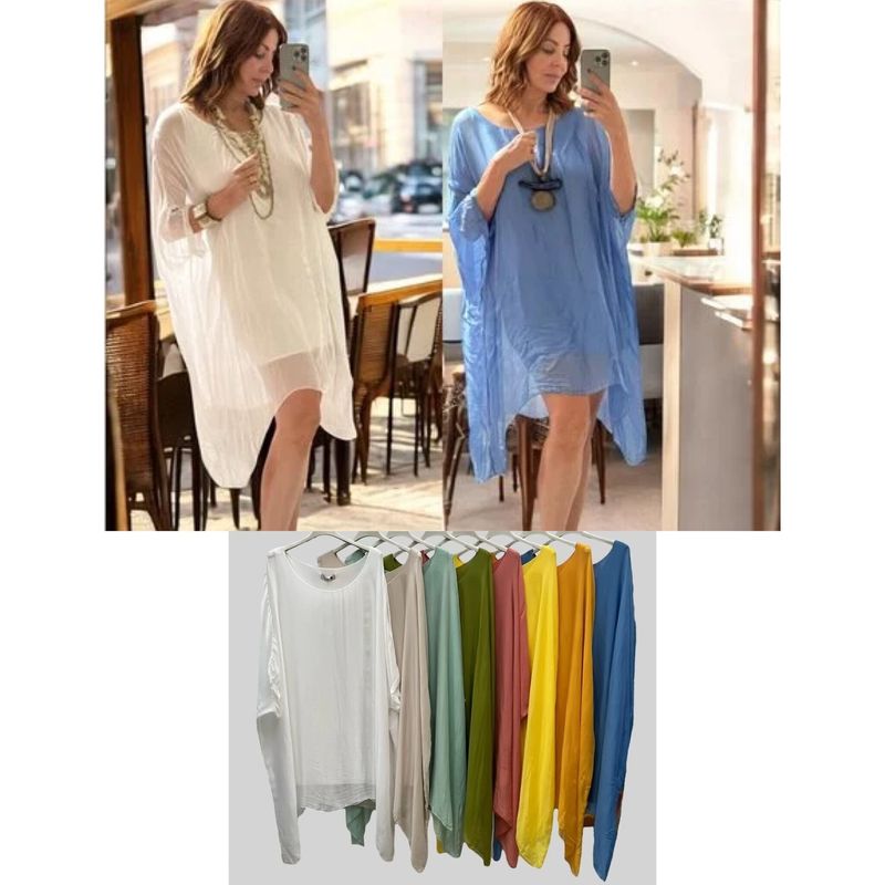 Silk Tunic Dress One size