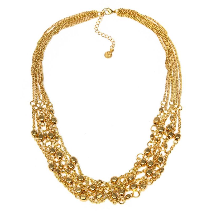 DD04036/COLLANA MULTI CATENE PEPITE