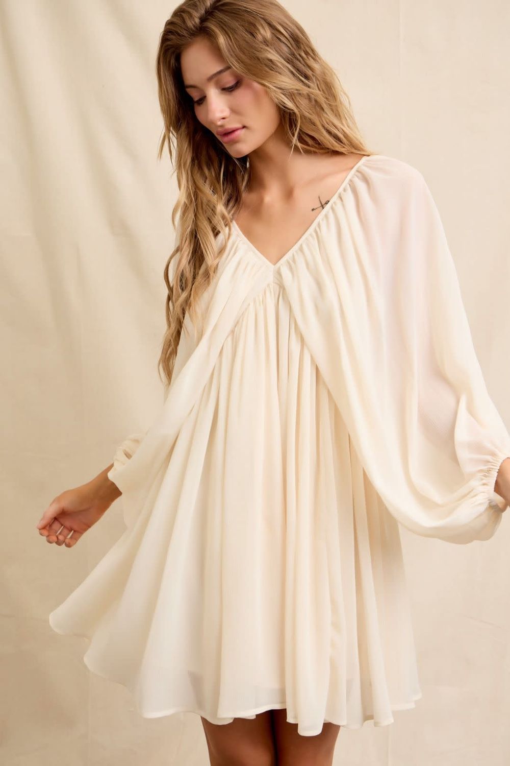 Flowy Sheer mini Dress