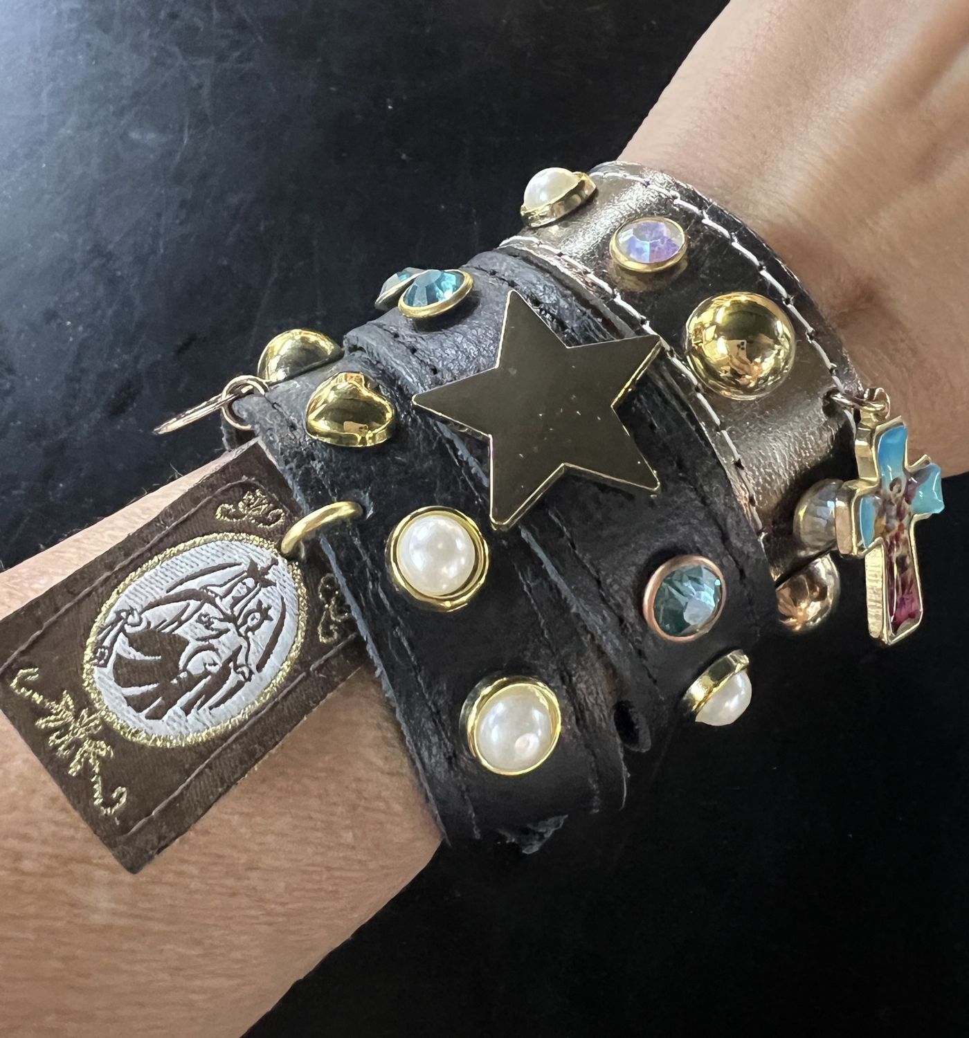 Leather bracelet  virgin